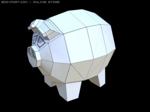 piggy bank 3D Model
