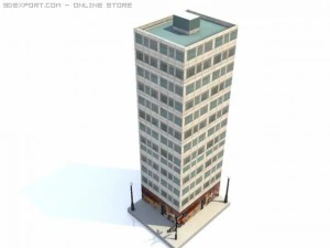 skyscraper building 1 3D Model
