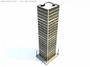 skyscraper building 2 3D Model