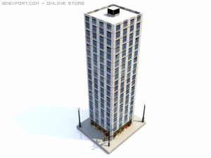 skyscraper building 3 3D Модель