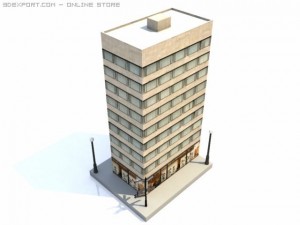 skyscraper building 5 Model 3D