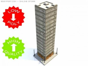 edificio rascacielos 6 Modelo 3D