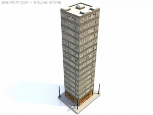 skyscraper building 6 Model 3D