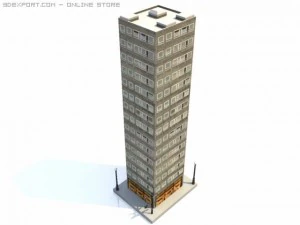 skyscraper building 6 3D Model