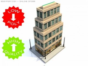 edificio rascacielos 7 Modelo 3D