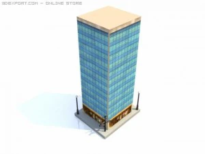 skyscraper building 8 3D Model