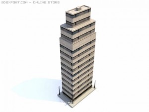skyscraper building 10 Modello 3D