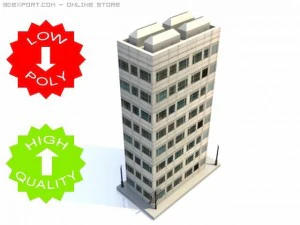 wolkenkrabbergebouw 12 3D Model