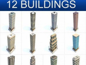 skyscraper building super pack Model 3D