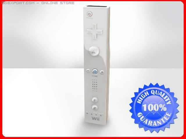 wii motion controller 3D Model .c4d .max .obj .3ds .fbx .stl .blend 