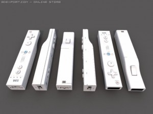 wii motion controller Model 3D