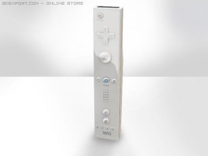 wii motion controller Model 3D