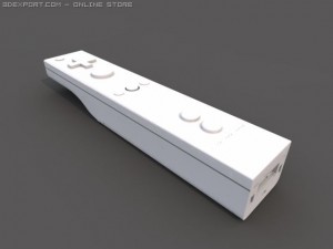 wii motion controller Model 3D