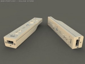 wii motion controller Model 3D