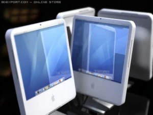 Apple-iMac-Computersystem 3D Modell