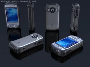 tel&eacute;fono detallado bajo poli Modelo 3D