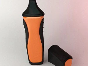 highlighter marker orange 3 3D Model