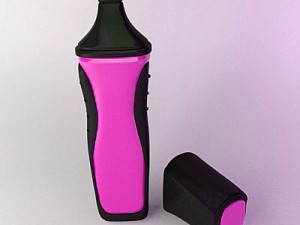 highlighter marker pink 4 3D Модель
