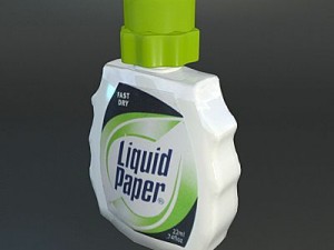 liquid paper correction fluid 3D मॉडल