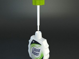 liquid paper correction fluid 3D मॉडल
