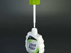 liquid paper correction fluid 3D Model