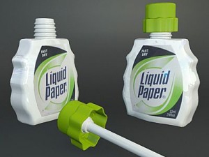 liquid paper correction fluid 3D मॉडल