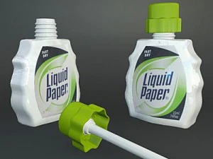 liquid paper correction fluid 3D Model