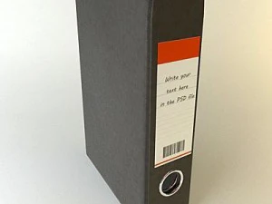 binder notebook black 1 3D Model