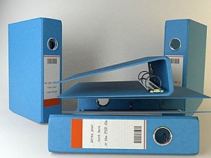 binder notebook blue 3 Model 3D