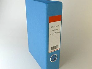 binder notebook blue 3 3D Model