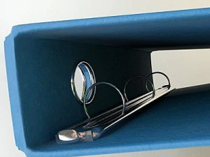 binder notebook blue 3 3D Model