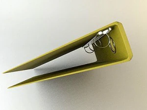 carnet de notes jaune 4 Modèle 3D