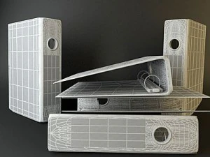 carnet de notes jaune 4 Modèle 3D