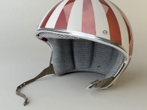rigged moto helmet Modelo 3D