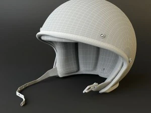 rigged moto helmet 3D Model