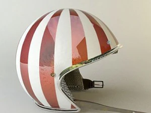 rigged moto helmet 3D Model