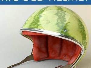 rigged moto helmet nc2 Model 3D