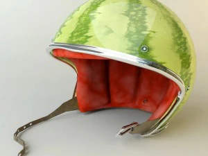 rigged moto helmet nc2 3D Model