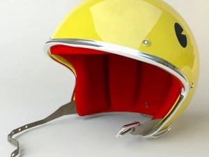 rigged moto helmet nc4 3D Model