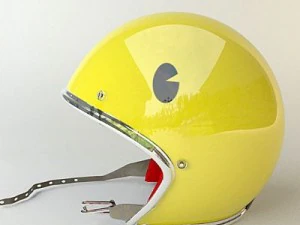 rigged moto helmet nc4 3D Model