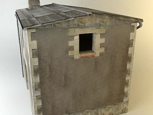 antique old building Modelo 3D
