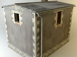 antique old building Modelo 3D