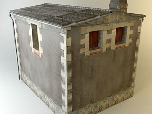 antique old building Modelo 3D