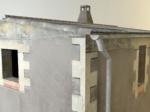 antique old building Modelo 3D