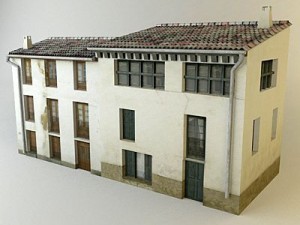 antique old building nc2 Model 3D