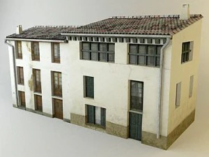 antiguo edificio antiguo nc2 Modelo 3D