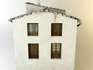antique old building nc2 Model 3D