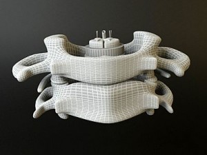 vertebrae c1 c2 cervical spine bones Model 3D