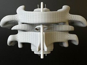 vertebrae c1 c2 cervical spine bones Model 3D