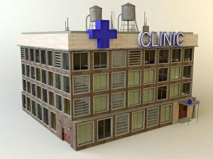city clinic building 3D Model